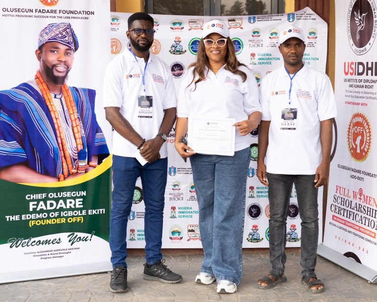 Olusegun Fadare Empowerment Foundation — programme highlights