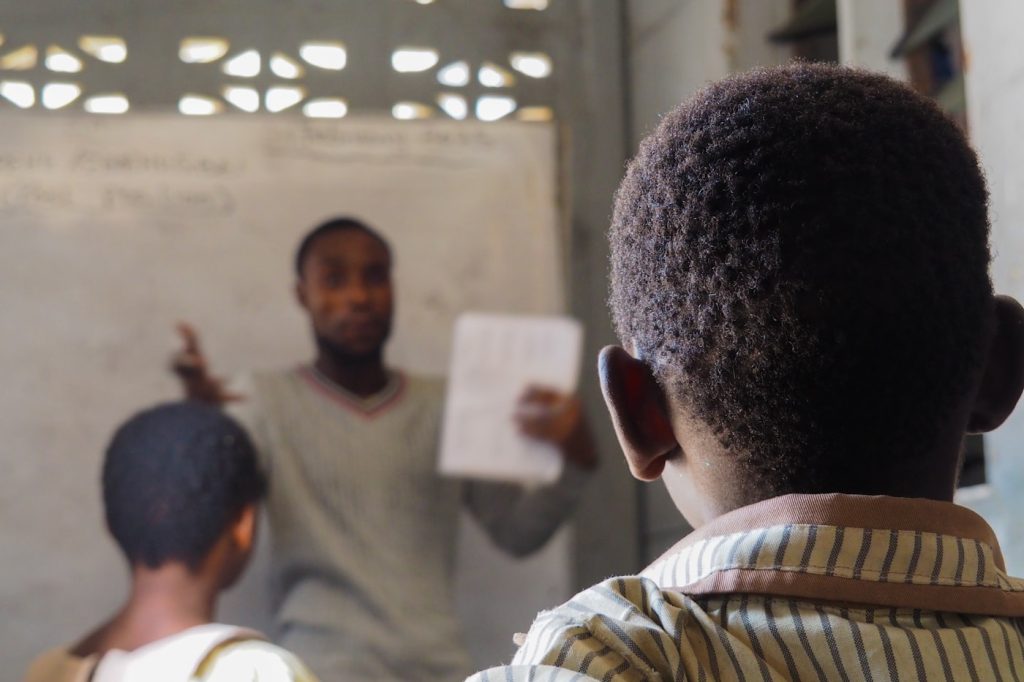 Students in a classroom
